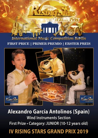 El joven músico almoradidense Alexandro García Antolinos gana otros dos premios internacionales en Berlín y Cracovia en menos de un mes
