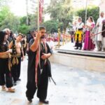 Desfile de abanderadas, en las Fiestas de la Reconquista y de Moros y Cristianos 2019, en Orihuela (14 julio 2019)_12