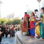 Desfile de abanderadas, en las Fiestas de la Reconquista y de Moros y Cristianos 2019, en Orihuela (14 julio 2019)_13