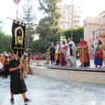 Desfile de abanderadas, en las Fiestas de la Reconquista y de Moros y Cristianos 2019, en Orihuela (14 julio 2019)_16