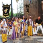 Desfile de abanderadas, en las Fiestas de la Reconquista y de Moros y Cristianos 2019, en Orihuela (14 julio 2019)_21