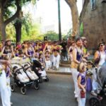 Desfile de abanderadas, en las Fiestas de la Reconquista y de Moros y Cristianos 2019, en Orihuela (14 julio 2019)_23