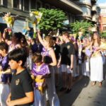 Desfile de abanderadas, en las Fiestas de la Reconquista y de Moros y Cristianos 2019, en Orihuela (14 julio 2019)_29