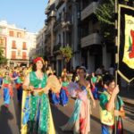 Desfile de abanderadas, en las Fiestas de la Reconquista y de Moros y Cristianos 2019, en Orihuela (14 julio 2019)_53