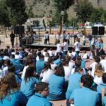Inauguración de los VIII Murales de San Isidro, por los alumnos del colegio Jesús María de San Agustín y por la cantante oriolana Esmeraldo Grao, en Orihuela (3 mayo 2019)_10