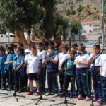 Inauguración de los VIII Murales de San Isidro, por los alumnos del colegio Jesús María de San Agustín y por la cantante oriolana Esmeraldo Grao, en Orihuela (3 mayo 2019)_11