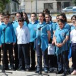 Inauguración de los VIII Murales de San Isidro, por los alumnos del colegio Jesús María de San Agustín y por la cantante oriolana Esmeraldo Grao, en Orihuela (3 mayo 2019)_13