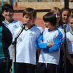 Inauguración de los VIII Murales de San Isidro, por los alumnos del colegio Jesús María de San Agustín y por la cantante oriolana Esmeraldo Grao, en Orihuela (3 mayo 2019)_15