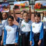 Inauguración de los VIII Murales de San Isidro, por los alumnos del colegio Jesús María de San Agustín y por la cantante oriolana Esmeraldo Grao, en Orihuela (3 mayo 2019)_17