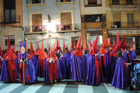 Procesión de la Cofradía de Los Azotes y Hermandad del Cristo de Zalamea el Lunes Santo en Orihuela (26 marzo 2018)_2
