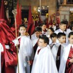 Procesión de las cofradías Santa Cena y El Lavatorio el Miércoles Santo en Orihuela (28 marzo 2018)_19
