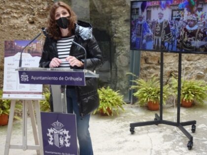 Un momento de la presentación de las rutas turísticas guiadas, además de otras actos y actividades./GM Orihuela, evento: Ruta turística guiada y gratuita 'Nuestra Semana Santa', organizada por la Concejalía de Turismo y Festividades