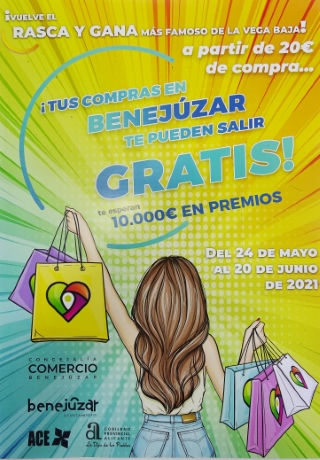 La Concejalía de Comercio lanza la campaña 'Rasca y gana' por segundo año consecutivo para que las compras en los comercios puedan salir gratis