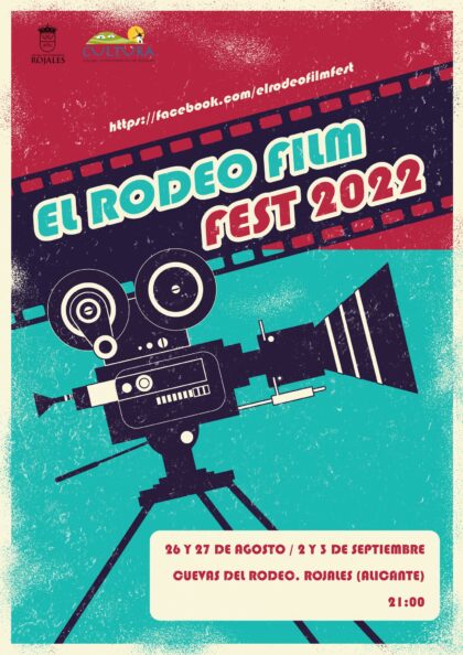 Cuevas del Rodeo de Rojales, evento cultural: Sesión de cine con 7 cortometrajes seleccionados, dentro del festival internacional de cortometrajes 'El Rodeo Film Fest' organizado por la Concejalía de Cultura