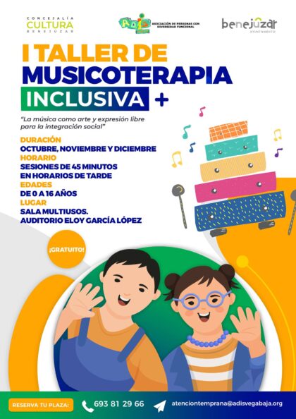 La asociación ADIS Vega Baja pone en marcha por primera vez en la comarca el taller de musicoterapia inclusiva con fines educativos, de rehabilitación y de desarrollo