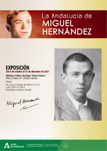 Orihuela, evento cultural: Concierto homenaje a Miguel Hernández por la Orquesta Sinfónica de Orihuela (OSO), dentro del programa del 'Otoño Hernandiano' 2021 de la Concejalía de Cultura