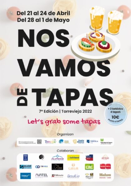 Torrevieja, evento: VII 'Nos vamos de tapas', con 23 diferentes establecimientos participantes, organizado por la Asociación de Empresas de Hostelería de Torrevieja y Comarca (AEHTC)