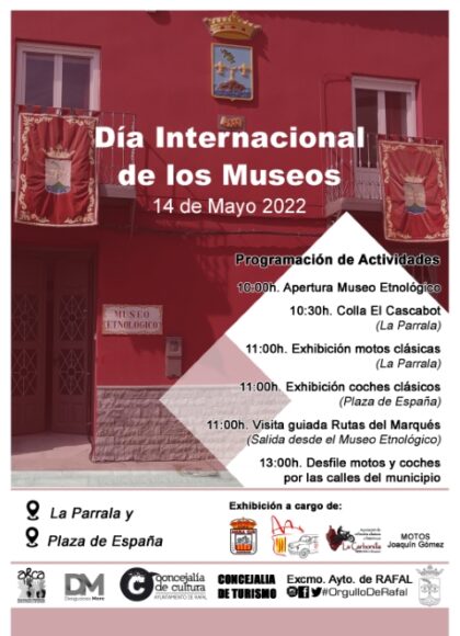 Rafal, evento: Visita guiada de la 'Ruta del Marqués' en el Día Internacional de los Museos, dentro de las actividades culturales de mayo organizadas por las concejalías de Cultura, Fiestas y Turismo