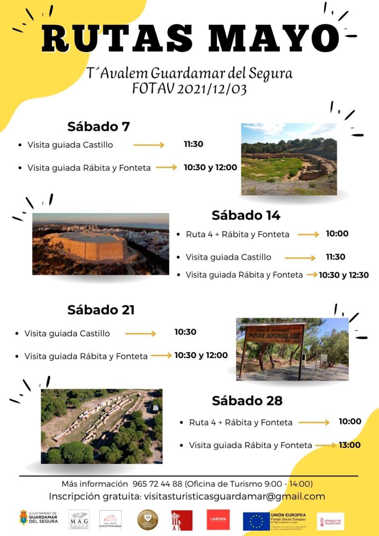 Guardamar del Segura, evento: Visita guiada a la Rábita y a la Fonteta, dentro de la agenda municipal de mayo del Ayuntamiento Guardamar del Segura, evento: Visita guiada a la Rábita y a la Fonteta, dentro de la agenda municipal de mayo del Ayuntamiento