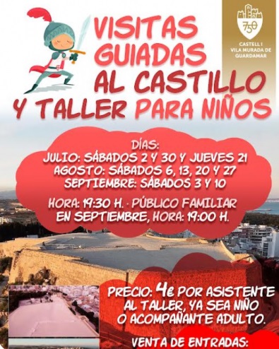 Guardamar del Segura, evento: Visitas guiadas al Castillo y taller para niños, organizadas por el Ayuntamiento