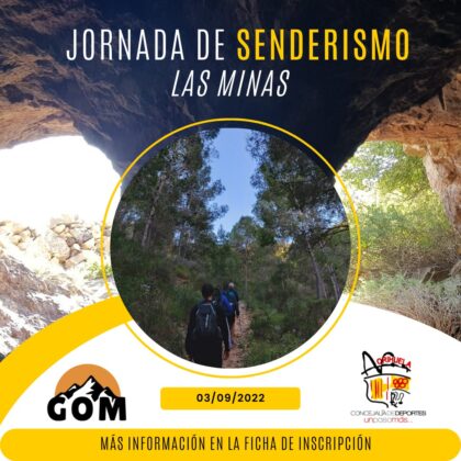 Orihuela, evento: Ruta senderista a Las Minas de la Sierra de Orihuela, dentro del programa de actividades en el medio natural organizado por el Grupo Oriolano de Montañismo (GOM) con la colaboración de la Concejalía de Deportes