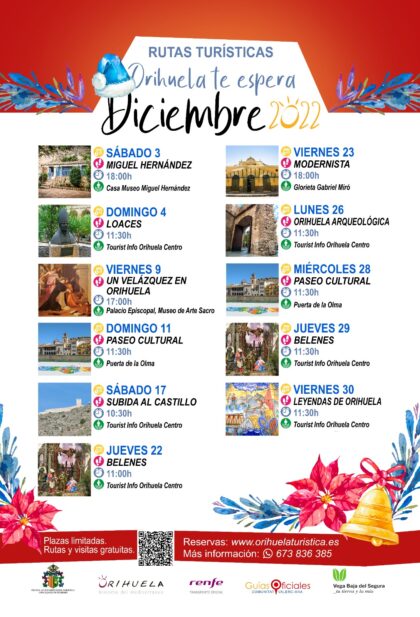 Las rutas turísticas de diciembre incorporan la visita a los belenes