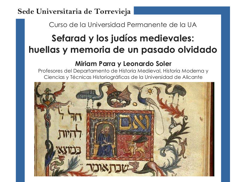 La sede universitaria de UA en Torrevieja imparte un curso sobre la historia sefardí