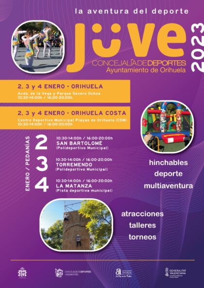 Orihuela, evento: Atracciones de feria infantiles, dentro de la programación de actos navideños 2022 con la campaña ‘La auténtica Navidad está cerca de ti. Descúbrela en Orihuela’ organizada por el Ayuntamiento