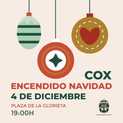 Cox, evento: Taller infantil e hinchables, dentro de los actos del programa de fiestas de Navidad organizados por la Concejalía de Fiestas