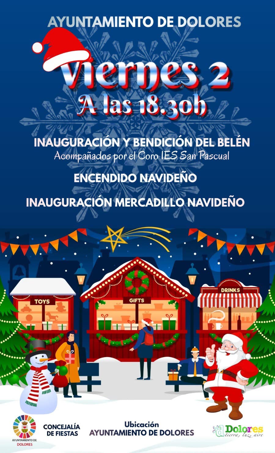 Dolores Inauguración Y Bendición Del Belén Y Encendido Navideño E Inauguración Del Mercadillo Dolores Inauguración Y Bendición Del Belén Y Encendido Navideño E Inauguración Del Mercadillo