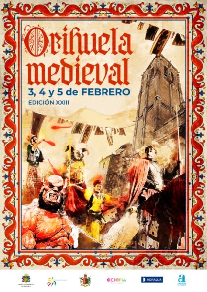 Orihuela, evento: Visita de los centros escolares, dentro del XXIII Mercado Medieval organizado por la Concejalía de Festividades