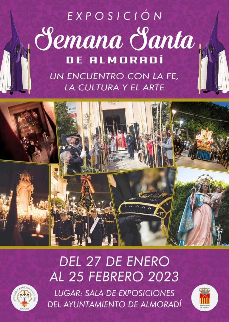 Almoradí, evento: Exposición ‘Semana Santa de Almoradí, un encuentro con la fe, la cultura y el arte’, organizada por la Concejalía de Turismo y la Junta Mayor de Hermandades Almoradí, evento: Exposición ‘Semana Santa de Almoradí, un encuentro con la fe, la cultura y el arte’, organizada por la Concejalía de Turismo y la Junta Mayor de Hermandades