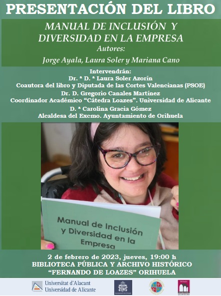 Laura Soler presenta en Orihuela el libro 'Manual de inclusión y diversidad en la empresa'