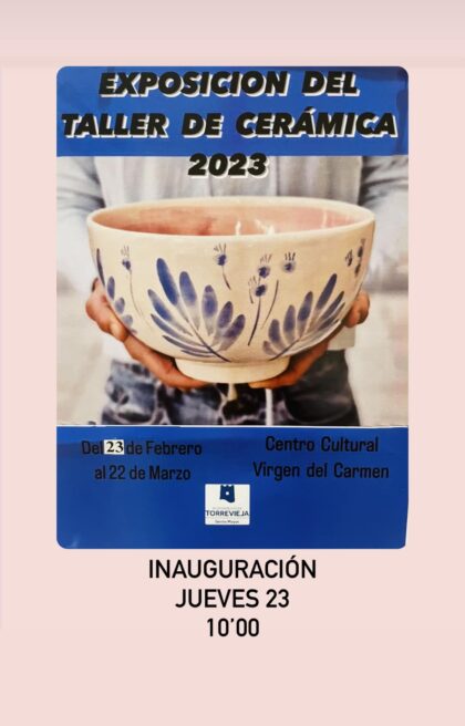Torrevieja, evento: Exposición de cerámica del taller de la Tercera Edad, dentro de la programación cultural para el primer cuatrimestre organizada por la Concejalía de Cultura