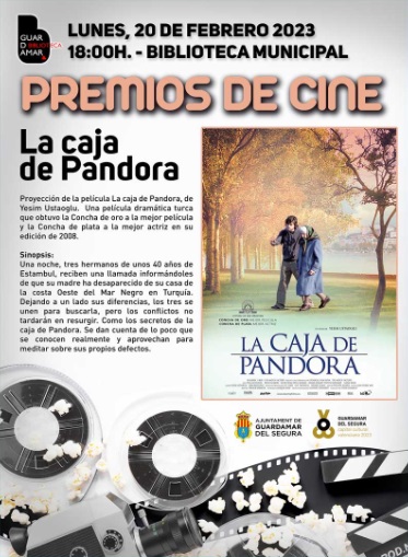 posterior gastos generales Llave Guardamar del Segura: Cine con la película turca La caja de Pandora en el  ciclo Premios de cine
