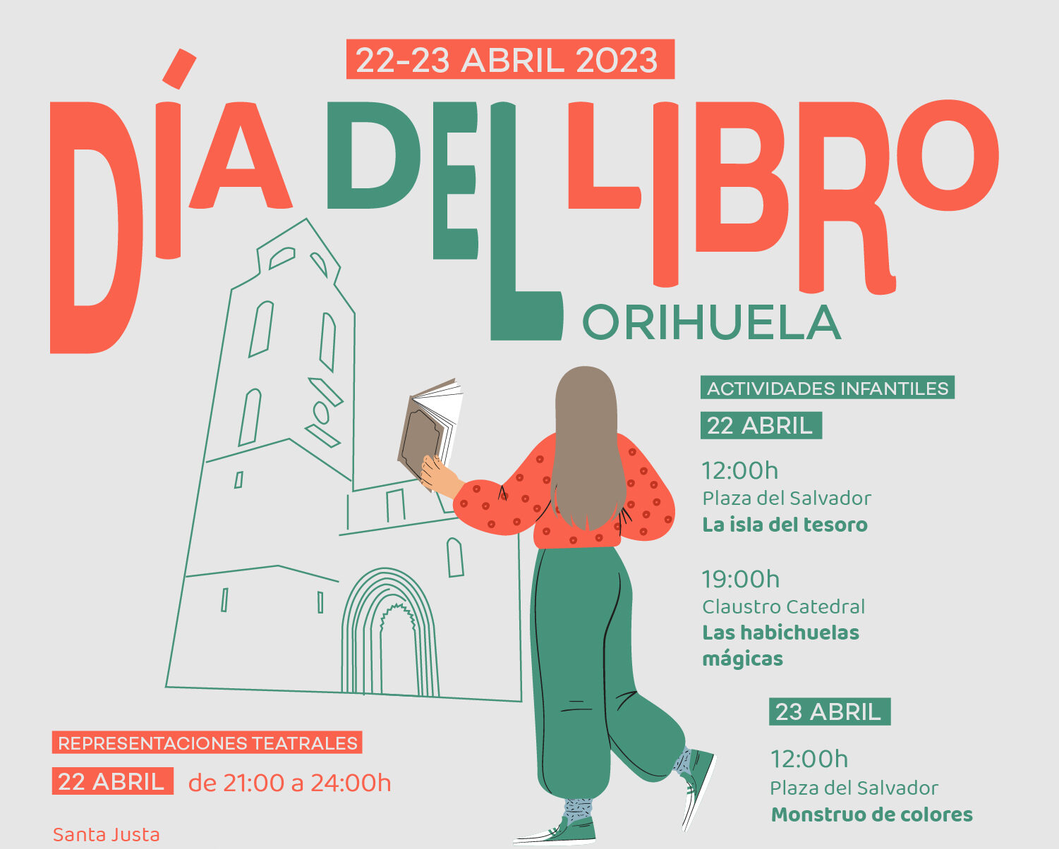 Teatro en la calle, lecturas de Cervantes y Shakespeare y una exposición para celebrar el Día del Libro