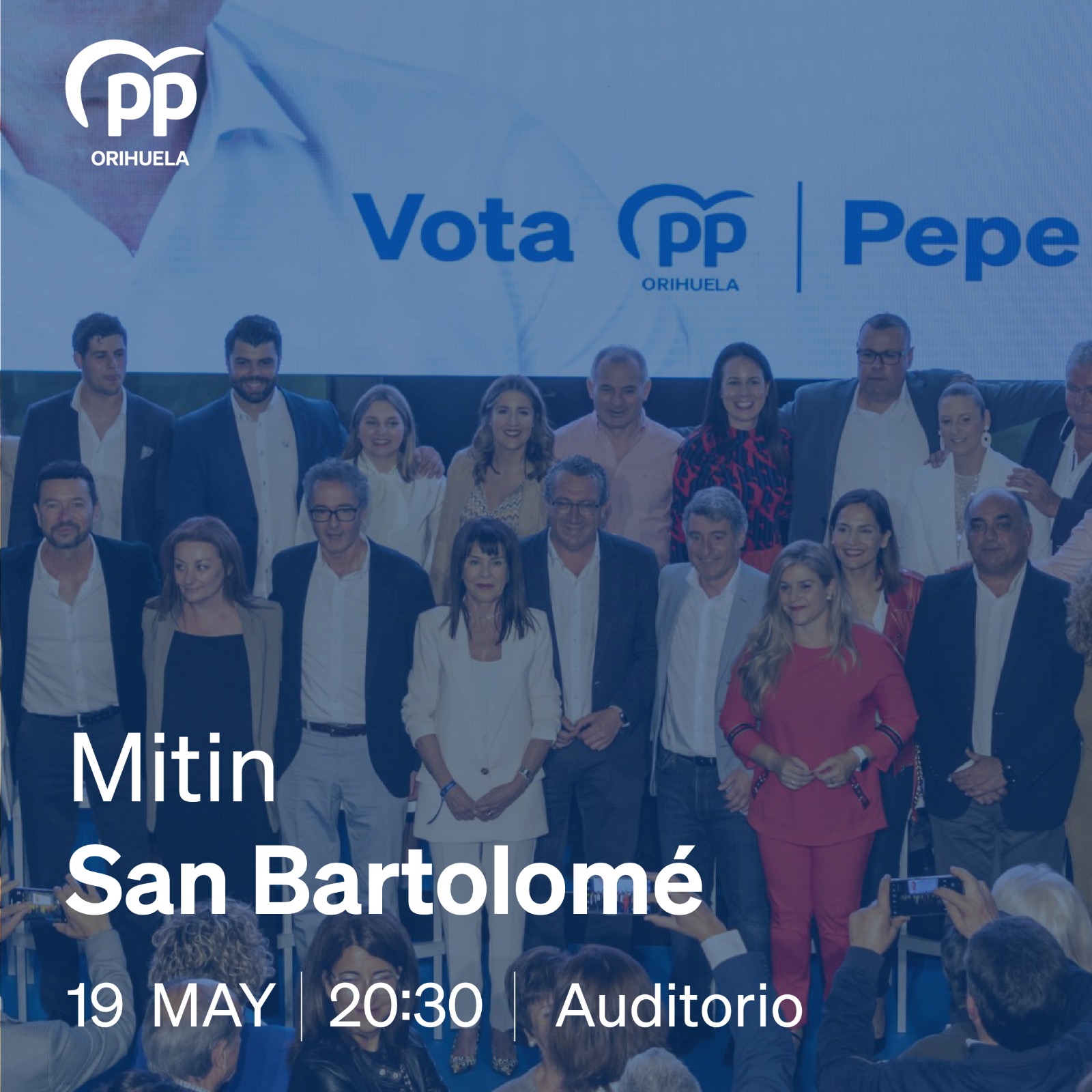 San Bartolomé de Orihuela Mitin del Partido Popular de Orihuela en la