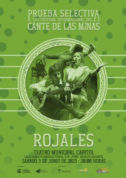 Rojales, evento cultural: Prueba selectiva de cante, guitarra y baile del LXII Festival Internacional 'Cante de las minas' de La Unión, patrocinada por la Concejalía de Cultura