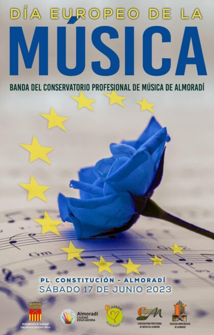 Almoradí, evento cultural: Concierto del Día Europeo de la Música por la banda del Conservatorio Profesional de Música, organizado por las concejalías de Educación y Música