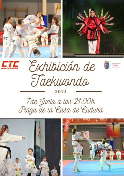 Catral, evento: Exhibición de taekwondo, a cargo del club Taekwondo Catral, dentro de las fiestas de San Juan 2023 organizadas por el Ayuntamiento