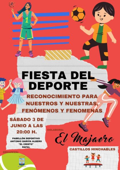 Rafal, evento: Acto de la 'Fiesta del deporte' para reconocer el esfuerzo de los deportistas rafaleños este curso, organizado por el Ayuntamiento