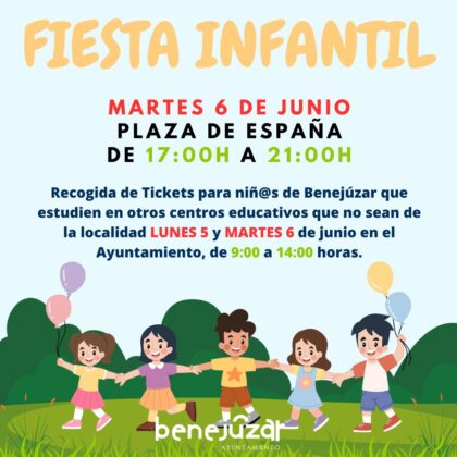 Benejúzar, evento: Fiesta infantil, con actividades y atracciones gratuitas, dentro de las fiestas patronales de la Virgen del Rosario y de Moros y Cristianos 2023