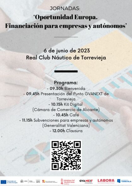 Torrevieja, evento: Jornadas 'Oportunidad Europa. Financiación para empresas y autónomos', organizadas por el Ayuntamiento