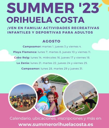 Juventud programa actividades para niños y jóvenes en las playas de Orihuela durante el mes de agosto