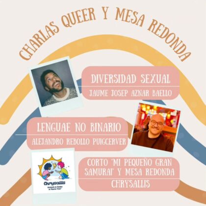 Torrevieja, evento: Charlas 'queer' y mesa redonda con 'Diversidad sexual' y 'Lenguaje no binario' y con el corto 'Mi pequeño gran samurai' y mesa redonda, dentro de los actos del Orgullo 2023 organizados por el Ayuntamiento y la asociación 'Torrevieja Diversa'
