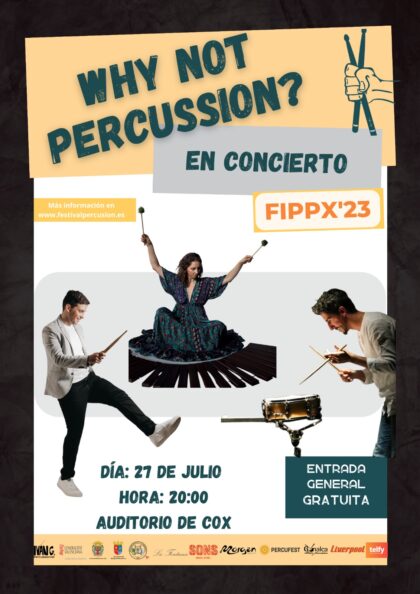 Cox, evento cultural: Concierto del grupo 'Why not percussion?', dentro del Festival Internacional de Percusión PerKe Xick