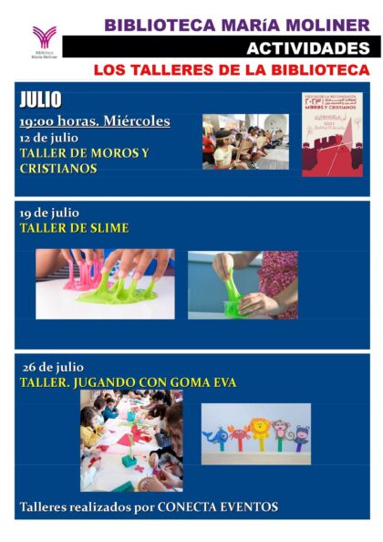 Orihuela, evento: Exposiciones 'Agricultura y actividades tradicionales en el Palmeral de Orihuela' y 'Patrimonio Natural y Cultural de Orihuela y su entorno', dentro de la programación cultural de julio de 2023 de la Biblioteca Municipal ‘María Moliner’