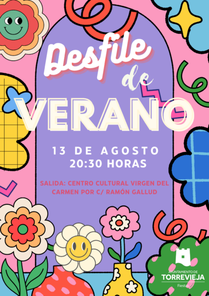 Torrevieja, evento: Desfile de verano, con los Moros y Cristianos de Crevillent, la corte salinera 2022/2023, la Reina y Damas de la Sal y comparsas del Carnaval, organizado por la Concejalía de Fiestas