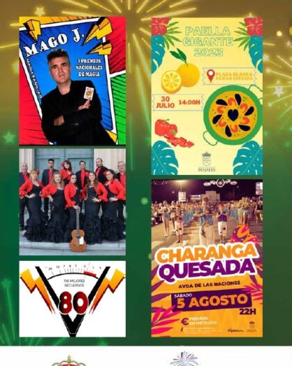 Ciudad Quesada de Rojales, evento: Actuación del 'mago J' con grandes juegos de magia, dentro de los actos de las fiestas de las urbanizaciones 2023 organizados por la Concejalía de Fiestas