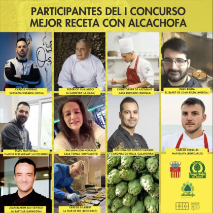 Una decena de cocineros competirán por conseguir el premio al mejor plato con alcachofas de la Vega Baja en Alicante Gastronómica